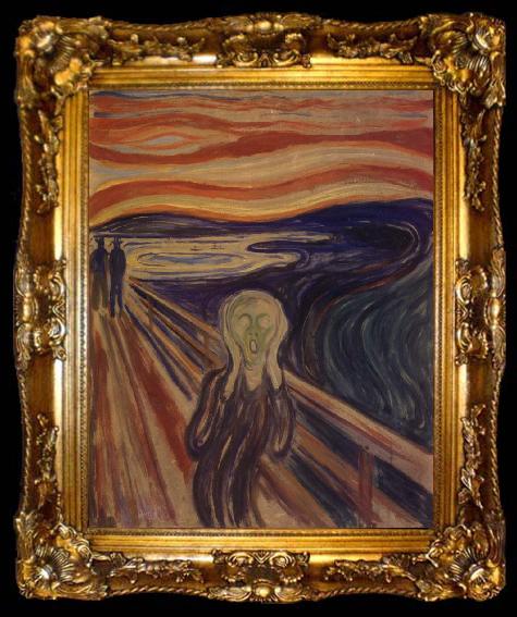 framed  Edvard Munch skriet, ta009-2
